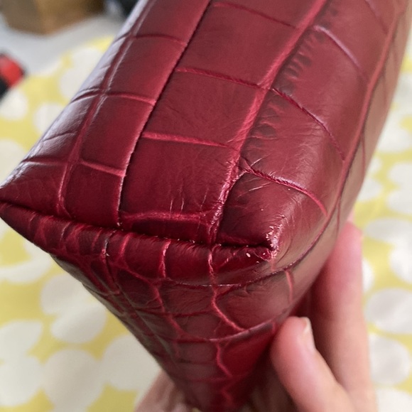 Kate Spade Faux Crocodile embossed cosmetic case - Picture 4 of 13